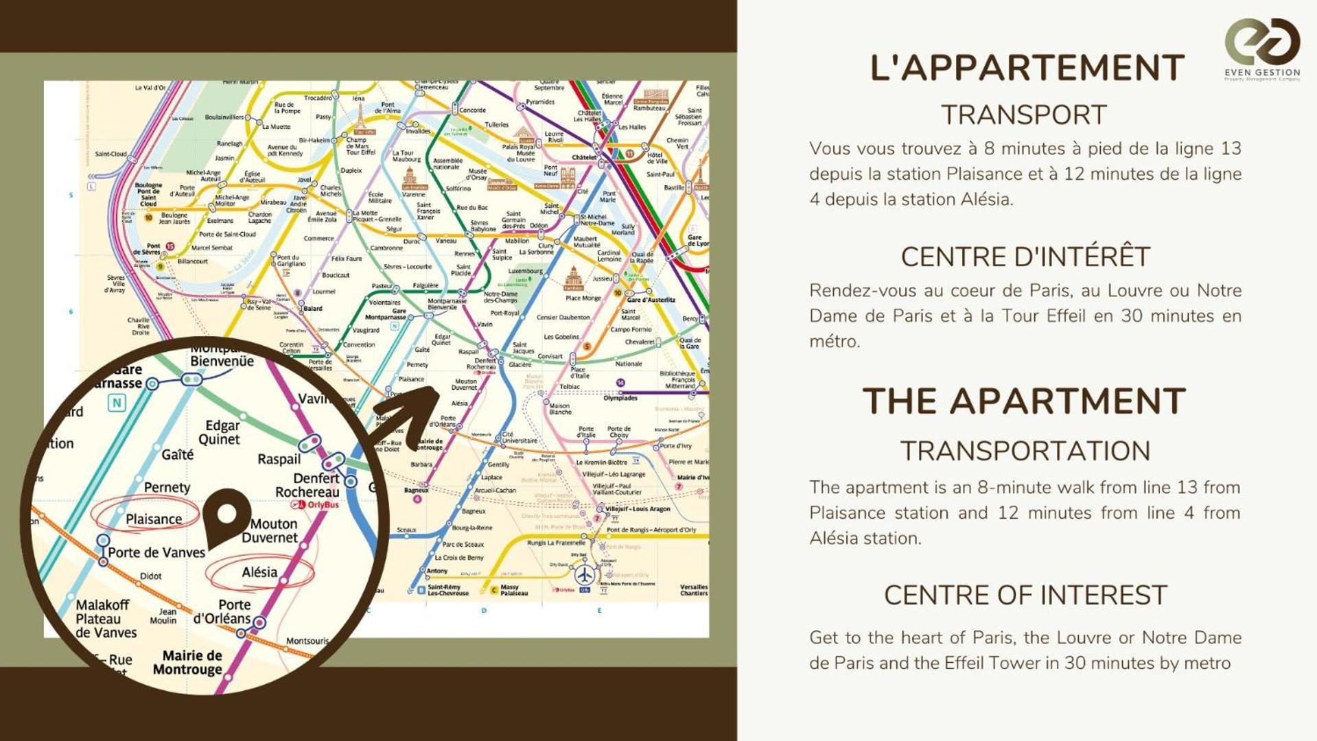 Apartment 1 Bedroom # Paris 14 # Alesia Екстериор снимка